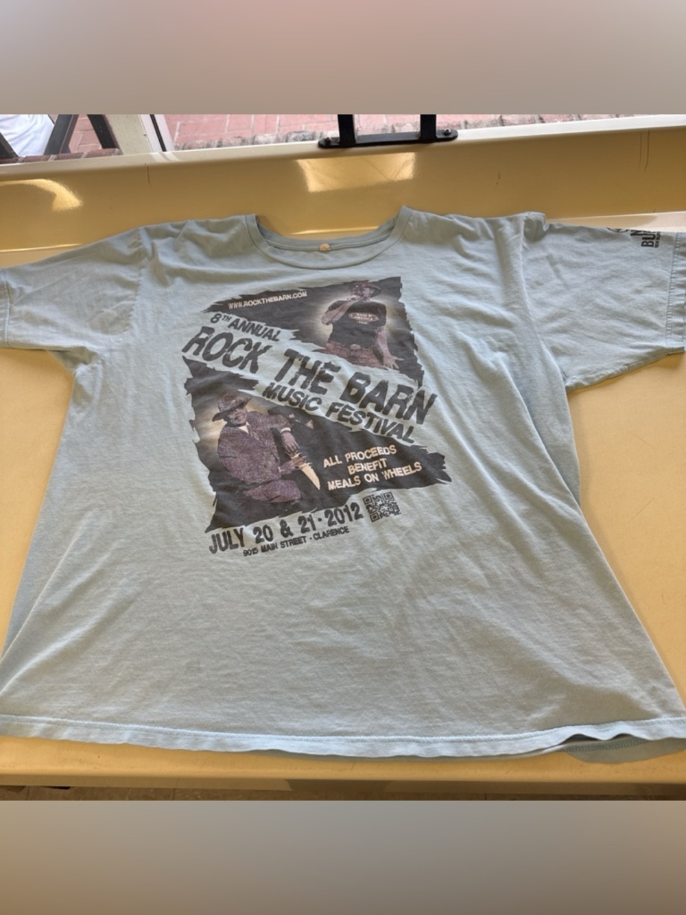 Rock The Barn Light Blue Graphic Tee - Men